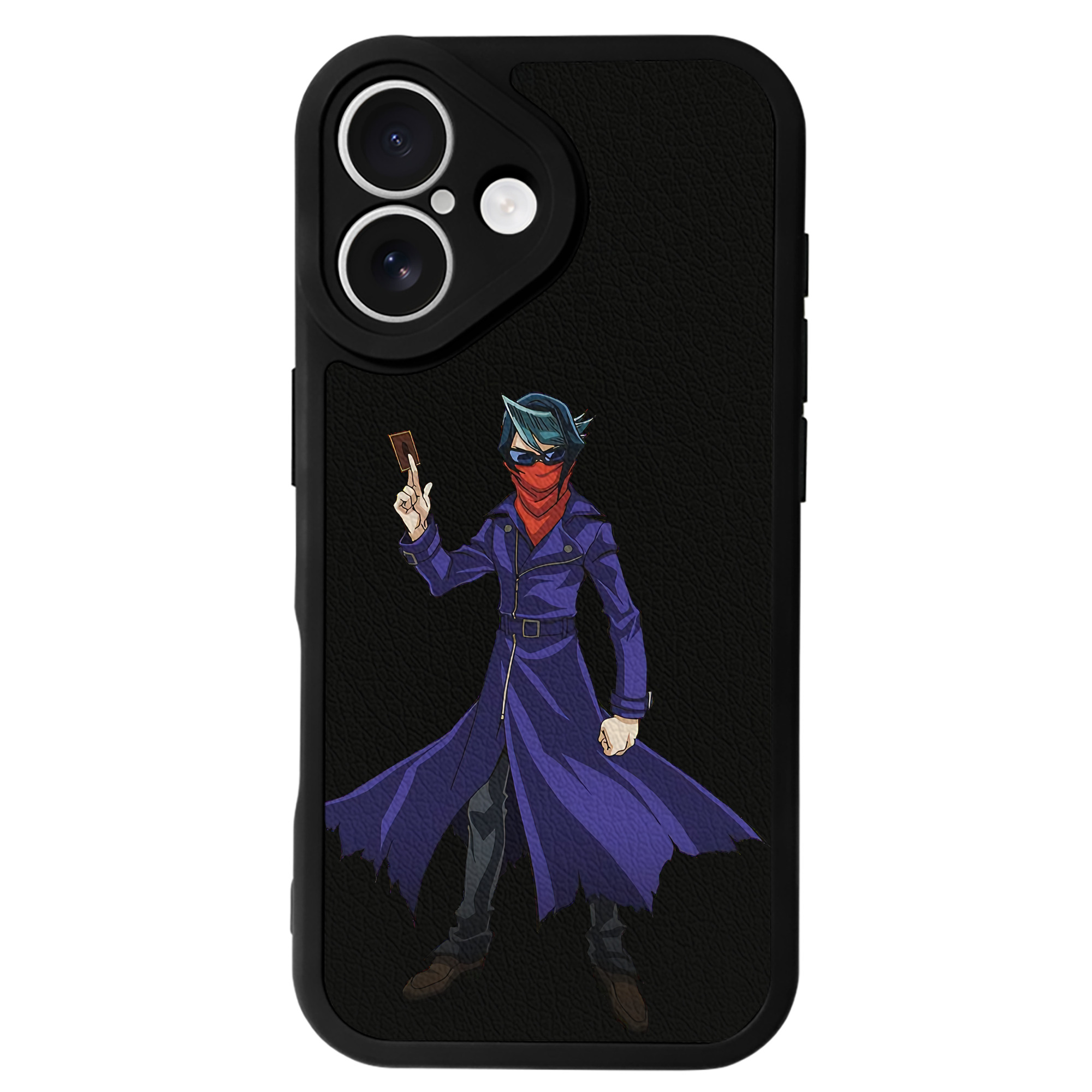 （画像用） 遊☆戯☆王 Yu-Gi-Oh! 【iPhone 16シリーズ対応】シリコンスマホケース（レザー調） 材質：シリコン